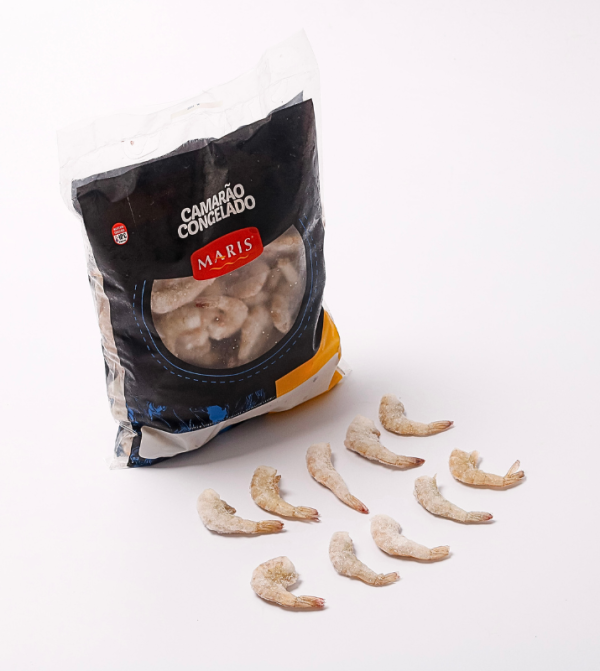 Camarão Cinza Sem Cabeça Congelado 1Kg